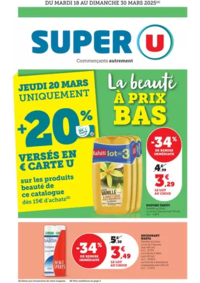 Prospectus Super U CIVRAY : Spécial Beauté