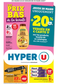 Prospectus Hyper U SAINT JUNIEN : Spécial Beauté