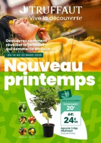 Prospectus Truffaut Longueau - à proximité d'Amiens : Dépliant nouveau printemps page simple