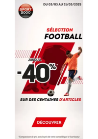 Prospectus Sport 2000 MONTBARD : Mega promo