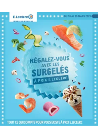 Prospectus E.Leclerc CHAMPAGNOLE : SURGELES - DIGITALE - MIXTE