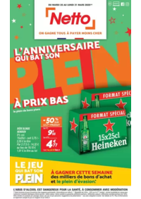 Prospectus Netto Ploermel : L'anniversaire qui bat son plein à prix bas