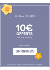 Prospectus Padd Amiens : Jusqu’au 26 mars, profitez de 10€ offerts dès 50€ d’achat avec le code SPRING25