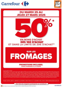 Prospectus Carrefour Rennes Centre Alma  : OPERATION BON D’ACHAT SUR LE FROMAGE