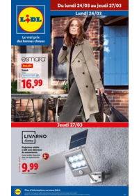 Prospectus Lidl LONGUENESSE : Restez stylé toute l'année chez Lidl en découvrant les pièces tendances Esmara.