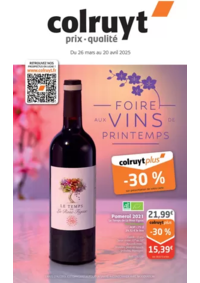 Prospectus Colruyt Pagnoz : Foire aux vins de printemps