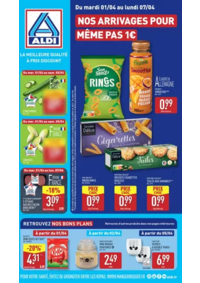 Prospectus Aldi Coutras : Nos arrivages pour même pas 1€