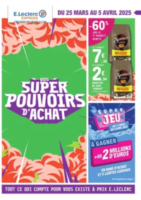 Prospectus E.Leclerc Express Rion-des-Landes : Super Pouvoirs Dachat