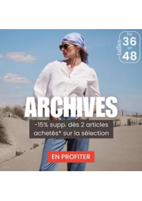 Prospectus Jacqueline Riu FAYET : Profitez de -15% supplémentaires dès 2 articles achetés