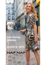 Prospectus NAF NAF : Welcoming SPRING JUSQU’À -50%