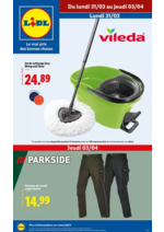 Prospectus  : Ne manquez pas les ventes d'équipements de cuisine et d'entretien chez Lidl.
