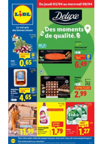 Prospectus Lidl : Concôctez un délicieux repas à l'occasion de Pâques avec la marque Deluxe chez Lidl !