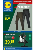 Prospectus Lidl : Parkside est le meilleur allié pour tous vos projets de bricolage, profitez-en !