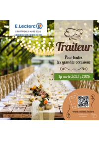 Prospectus E.Leclerc SURGERES : CARTE TRAITEUR PERMANENTE