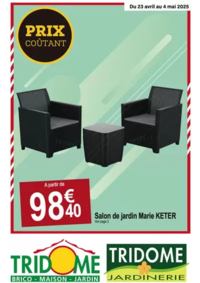 Prospectus Tridôme BERGERAC - CREYSSE : PRIX COÛTANT