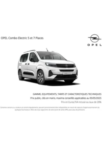 Prospectus Distributeur OPEL GARAGE ZENONI GRAMAT : Opel Combo Electric