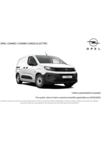 Prospectus Distributeur OPEL ALAIN DURIEUX SARL FOURNEAUX : Opel Combo Cargo