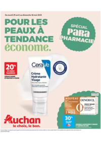 Prospectus Auchan SAINT-QUENTIN LE FAYET : Pour les peaux à tendance économe