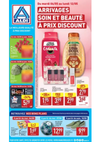 Prospectus Aldi Châteauneuf-sur-Loire : Arrivages soin et beauté à prix discount