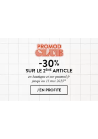 Prospectus Promod Montlucon : -30% sur le 2ème article