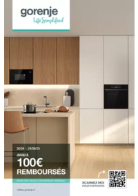 Prospectus Boulanger Annecy Seynod : OFFRE Gorenje: jusqu'à 100€ remboursés !