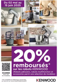 Prospectus Boulanger Annecy Seynod : Offre KENWOOD: 20% remboursés sur une selection de robots Kenwood