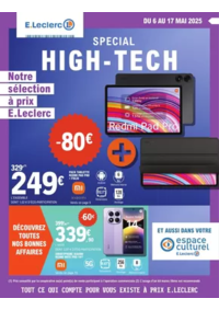 Prospectus Espace culturel E.Leclerc PLOERMEL : E.Leclerc Espace Culturel HIGH-TECH MAI