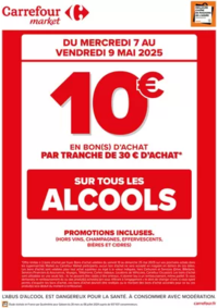 Prospectus Carrefour Market BALLANCOURT : OPERATION BONS D’ACHAT SUR LES ALCOOLS