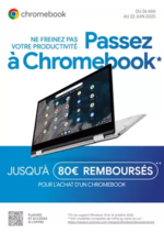 Prospectus Boulanger : Jusqu'à 80€ remboursés pour l'achat d'un Chromebook