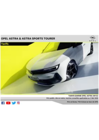 Prospectus Distributeur OPEL SARL GAMBILLON COUTANCES : Opel Astra et Astra Sports Tourer