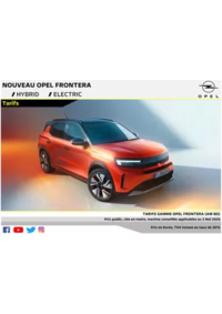 Prospectus Distributeur OPEL BILLON AUTOMOBILES SARL SAINT-VALLIER : Opel Nouveau Frontera