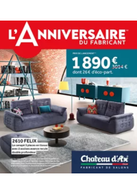 Prospectus Château d´Ax Davezieux : L'ANNIVERSAIRE DU FABRICANT