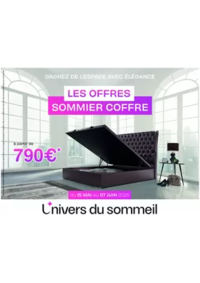 Prospectus L'univers du sommeil NÎMES : Les offres sommiers Coffre