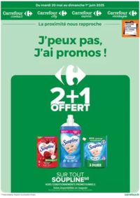 Prospectus Carrefour city PARIS 42 avenue de la Motte Picquet : J'PEUX PAS, J'AI PROMOS DU 20 MAI AU 01 JUIN !
