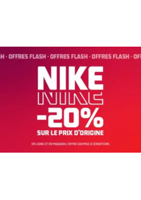 Prospectus Foot Locker Puteaux : Nike -20% sur le prix d'origine