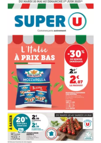Prospectus Super U GRENOBLE : Spécial Italie