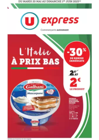 Prospectus U Express DIJON : Spécial Italie
