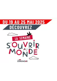 Prospectus Fenêtres LORENOVE CRAPONNE : Lorenove se mobilise pour la Semaine S’ouvrir au Monde, du 19 au 25 mai 2025