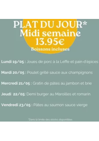 Prospectus Crocodile Lille - Villeneuve d’Ascq : Plat Du Jour