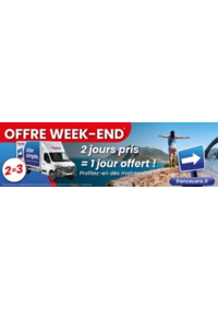 Prospectus France Cars Caen : 2 jours pris = 2 jour offert !