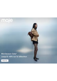 Prospectus Maje AMIENS : Jusqu’à -40% sur la sélection
