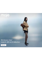 Prospectus Maje : Jusqu’à -40% sur la sélection