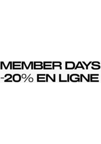 Prospectus H&M Brive la gaillarde : Members days -20% en ligne