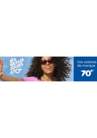 Prospectus Les opticiens Atol VILLERS-BOCAGE 34 rue Pasteur : Vos solaires de marque 70€