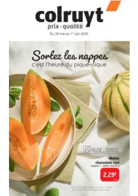 Prospectus Colruyt SAINT-SATUR : Sortez les nappes, c’est l’heure du pique-nique.