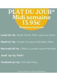 Prospectus Crocodile Dunkerque - Grande-Synthe : Plat Du Jour