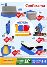 Prospectus Conforama CREIL - ST MAXIMIN : Mes jours 100% remboursés avec la carte Confo+