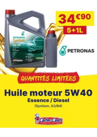 Prospectus CARTER CASH BRUAY LA BUISSIERE : Arrivage d'huile Petronas 5W40 en 5+1L !