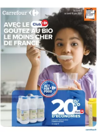 Prospectus Cora COURRIÈRES : Avec le Club, goûtez au bio le moins cher de France
