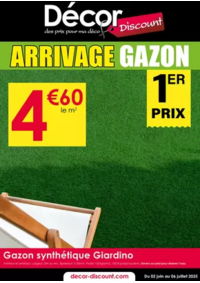 Prospectus Décor Discount Fenouillet : ARRIVAGE GAZON